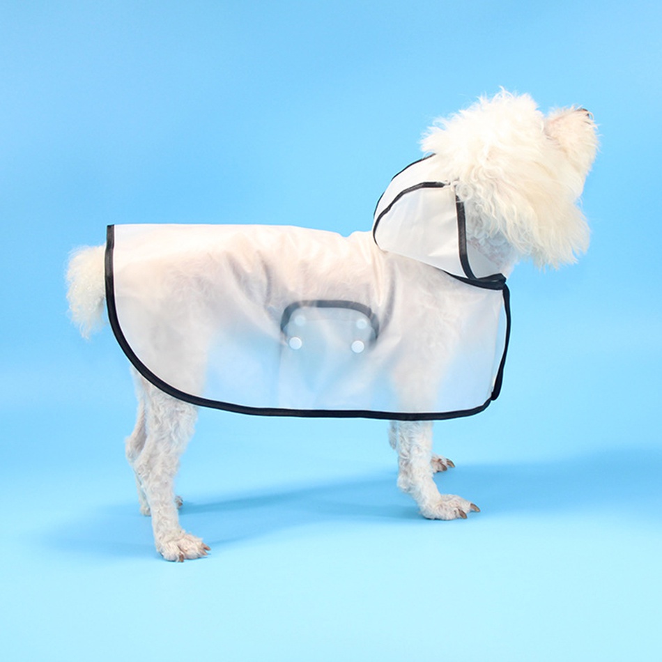 Pet Hooded Waterproof Transparent Hat Raincoat